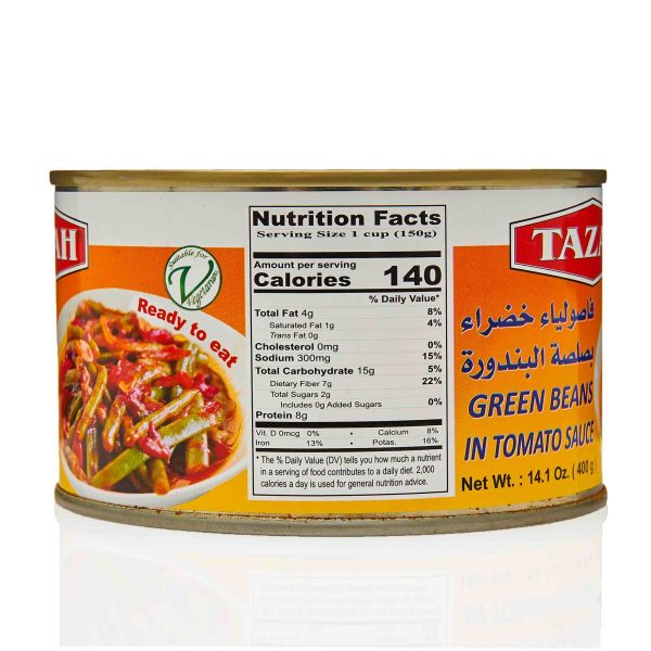 Tazah Green Beans in Tomato Sauce Sale - Image 2