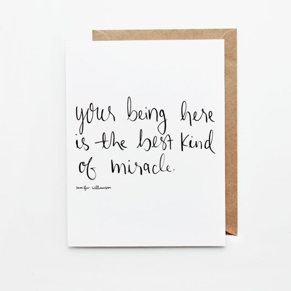 You Are A Miracle — Card For Discount