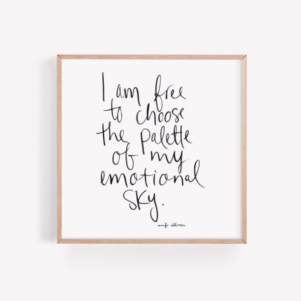 I Am Free To Choose — Art Print Online - Image 3