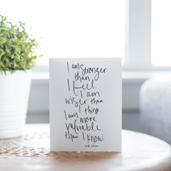 I Am Stronger Than I Feel — Card Online Sale - Image 3