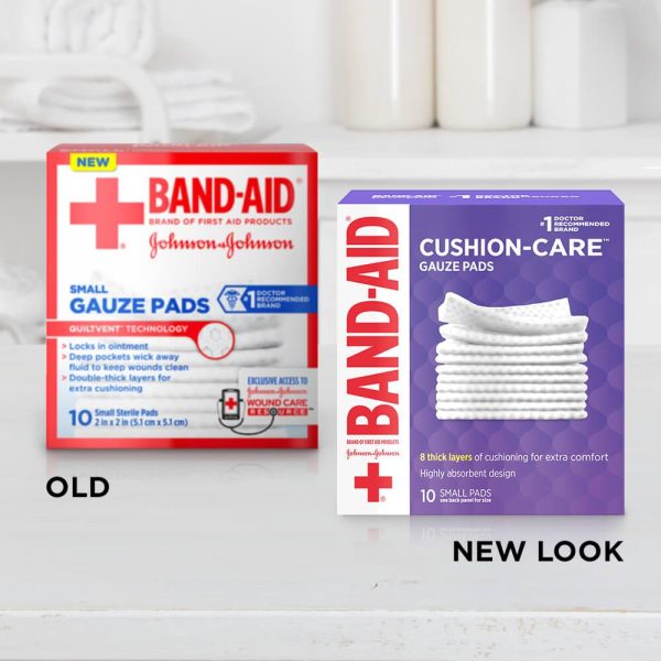 BAND-AID® Brand CUSHION-CARE™ Gauze Pads 2in x 2in (10 count) Cheap - Image 5
