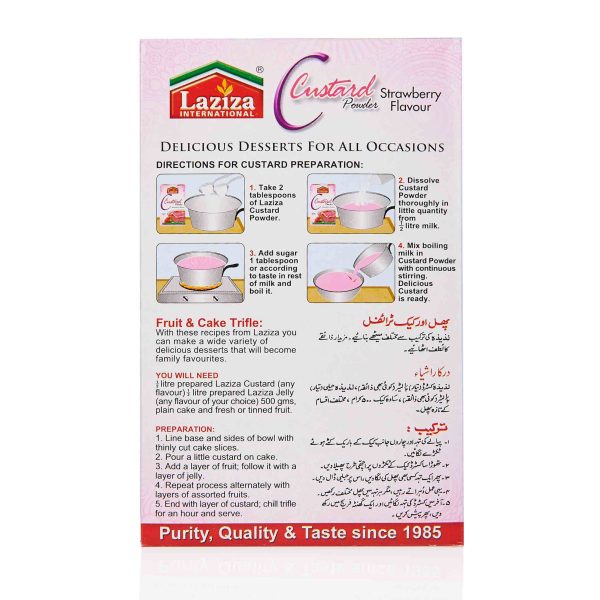 Laziza Custard Powder - Strawberry Online Sale - Image 3