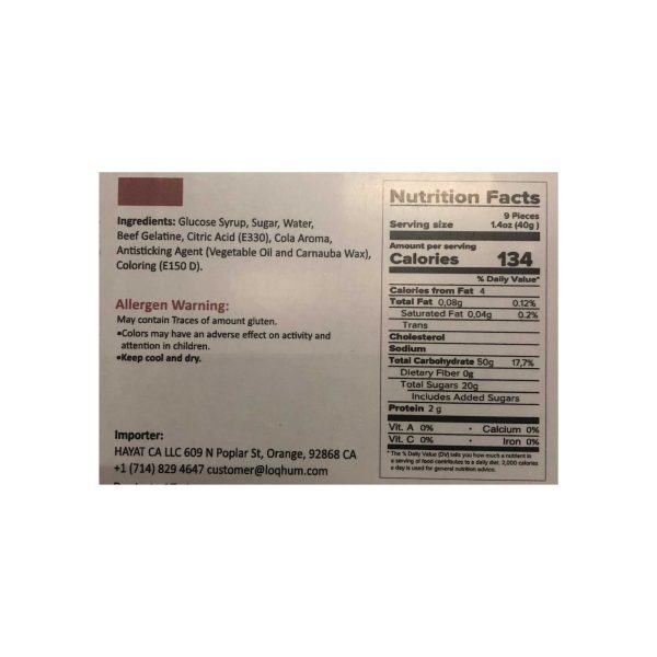 Loqhum Halal Gummies - Cola Supply - Image 4
