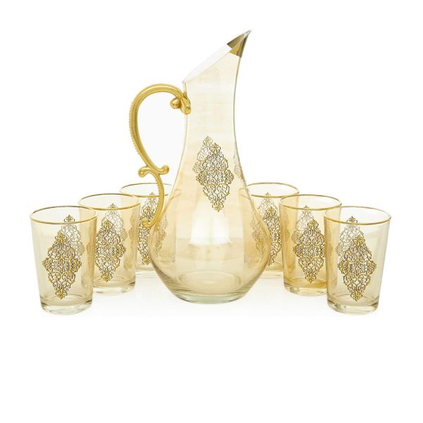 Gilded Gold Filigree Turkish Water Serving Set For Cheap - Image 2