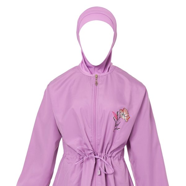Purple floral Burkini Swimwear Discount
