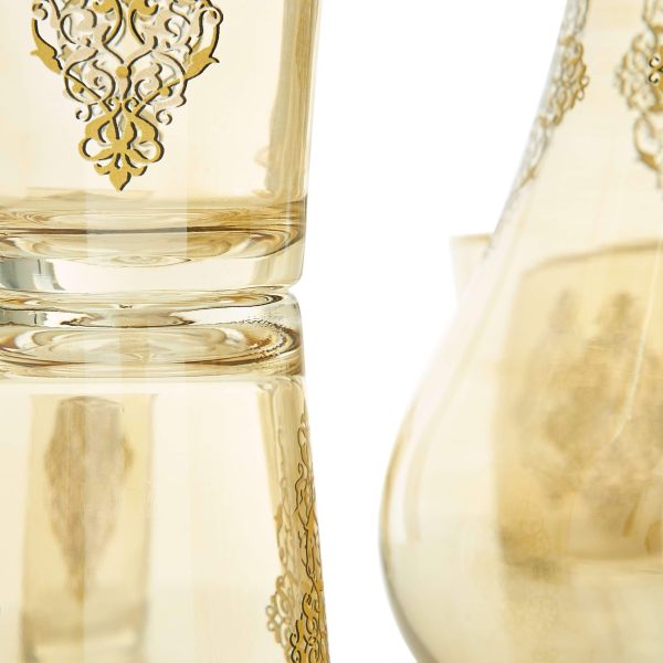 Gilded Gold Filigree Turkish Water Serving Set For Cheap - Image 5