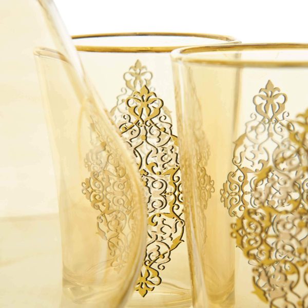 Gilded Gold Filigree Turkish Water Serving Set For Cheap - Image 4